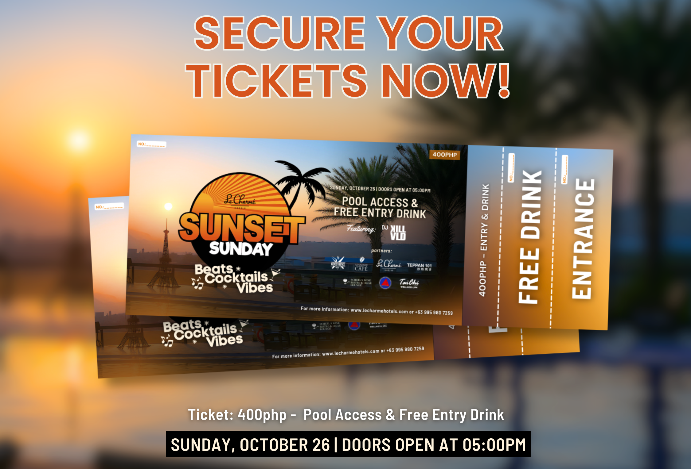 Sunset Sunday at Le Charmé Suites: When Subic’s Sky Turns Gold