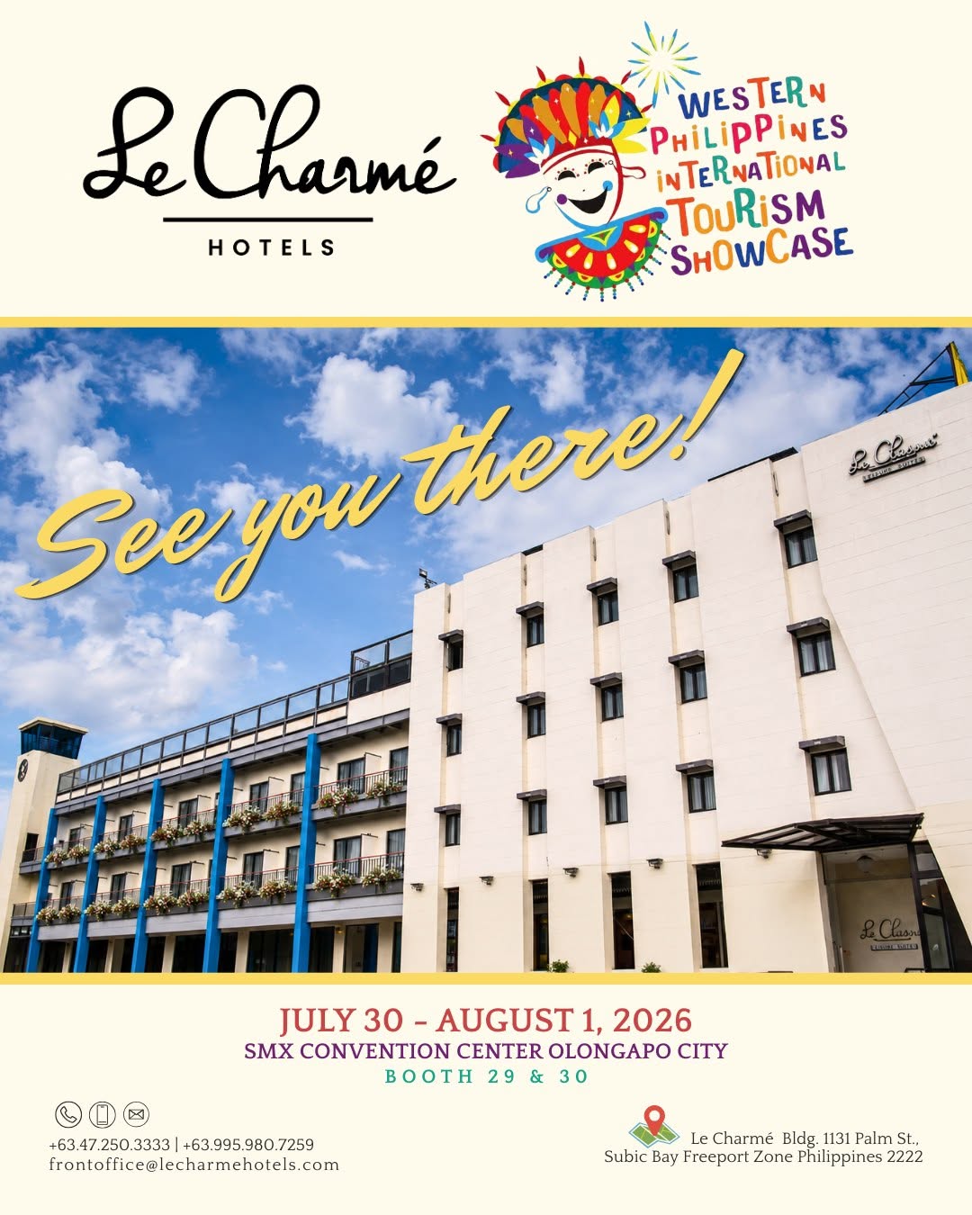 Le Charmé Suites Participates in the Western Philippines International Tourism Showcase 2026