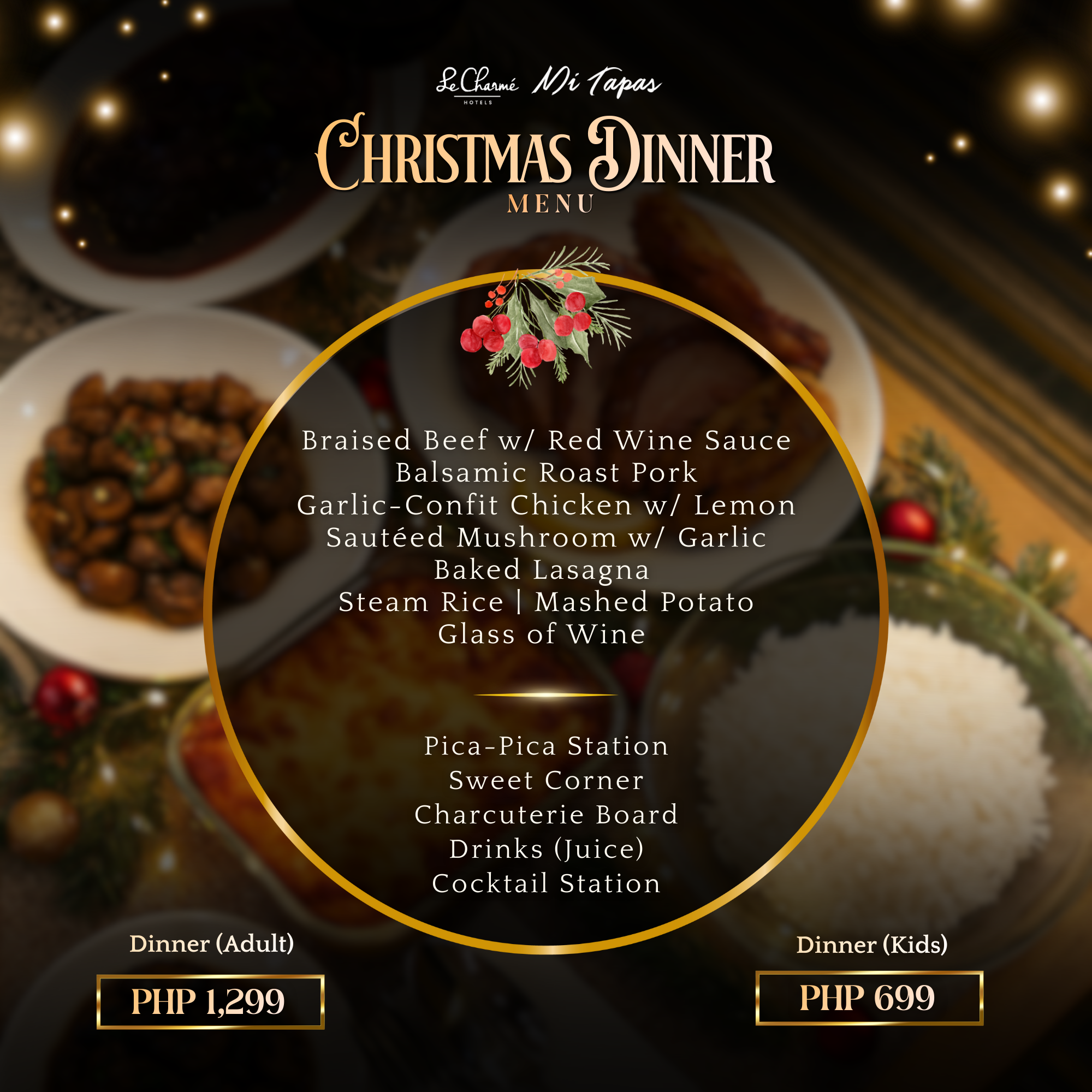 A Christmas Eve to Remember: Inside the Warm, Festive Holiday Dinner at Le Charmé Suites - Subic Gallery